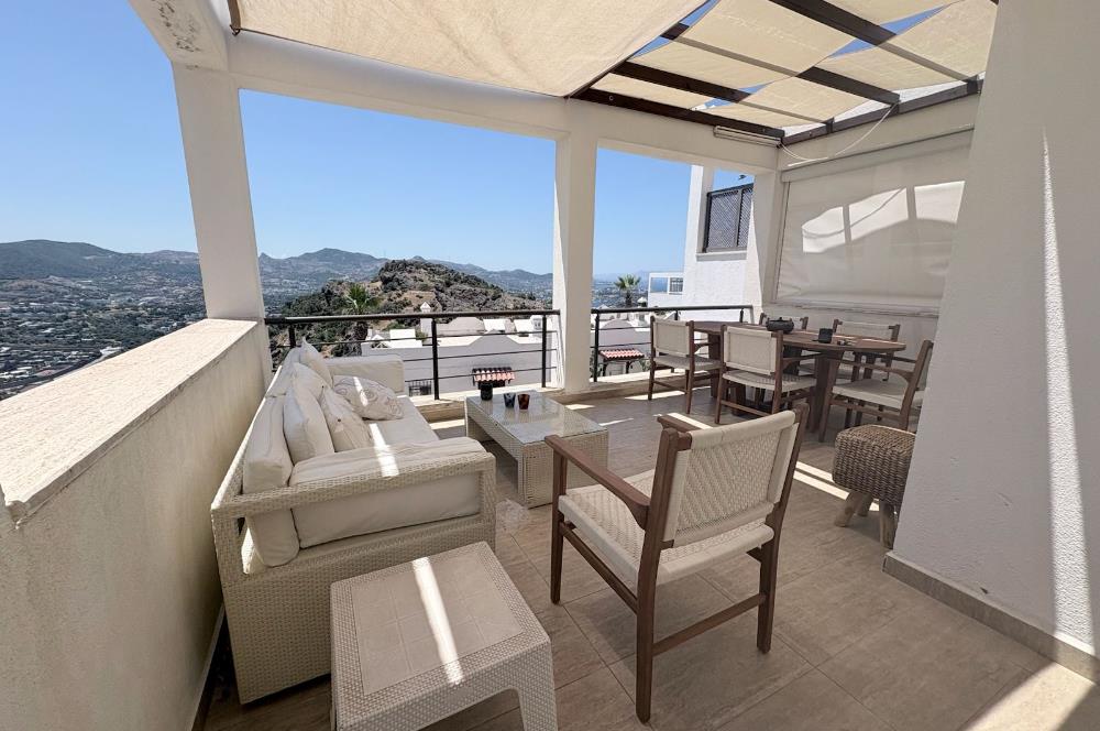 Bodrum Yalıkavak Myndos Sitesi Deniz Manzaralı Bahçeli Dubleks