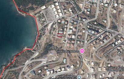 Bodrum, Adabükü, Boğaziçi'nde Denize 100m Satılık Villa Arsası