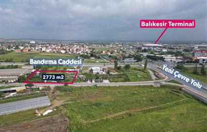 KARESİ YENİMAHALLE'DE 1471 m2 T1 TİCARİ İMARLI ARSA HİSSESİ