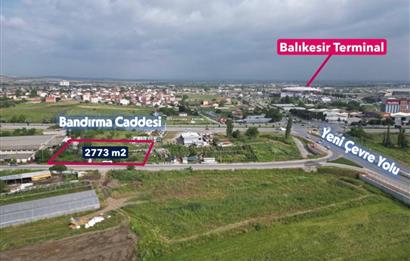 KARESİ YENİMAHALLE'DE 1471 m2 T1 TİCARİ İMARLI ARSA HİSSESİ