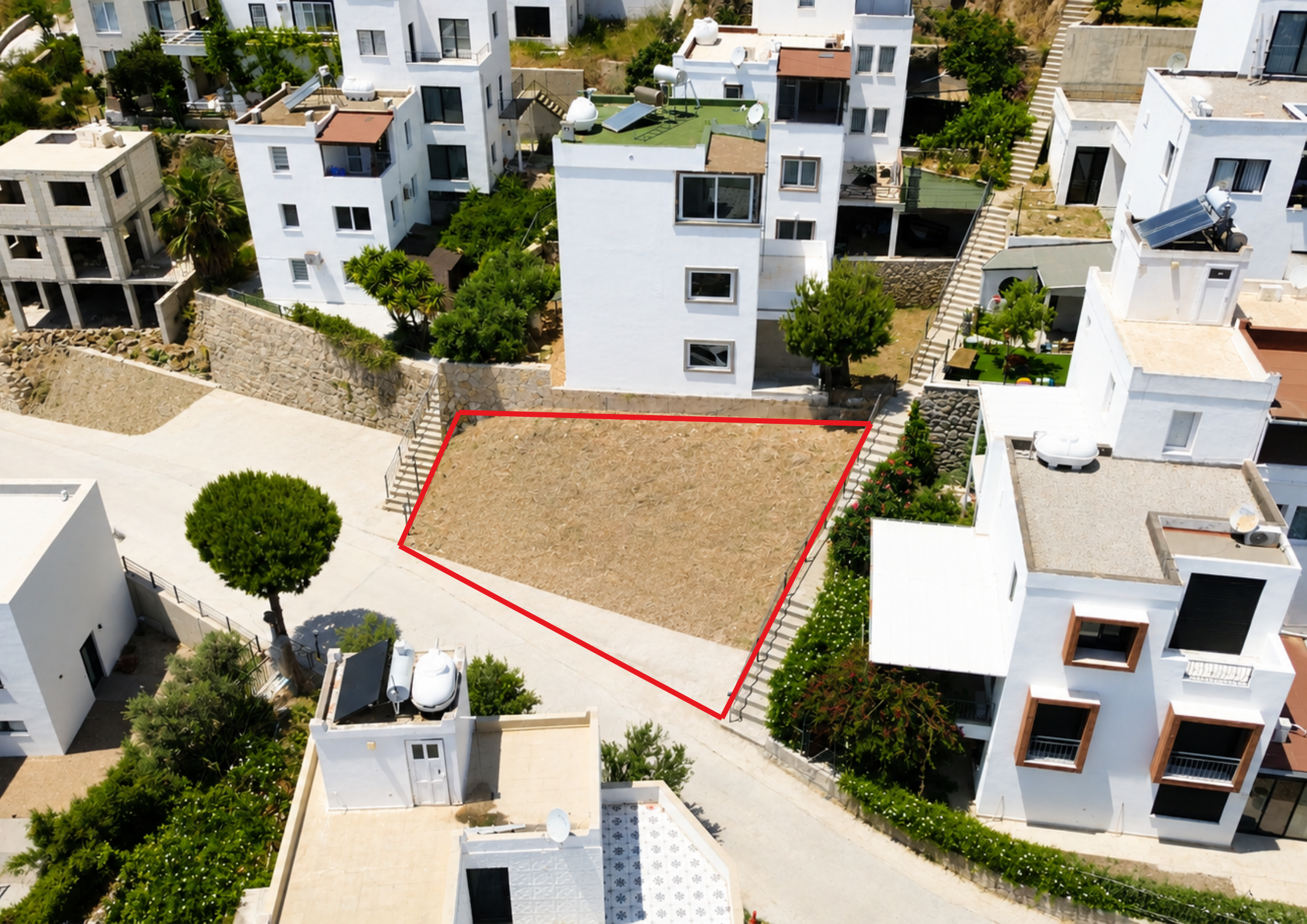 Bodrum Satılık Deniz Manzaralı İmarlı Arsa