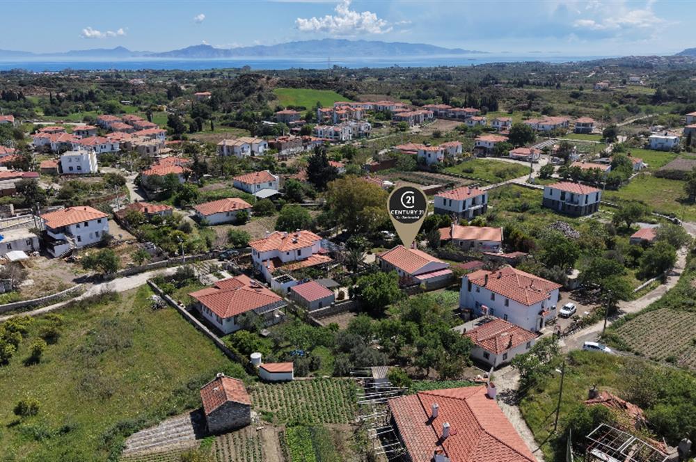 DATÇA KIZLAN | TEK KATLI HAVUZLU GENİŞ BAHÇELİ VİLLA+KONUK EVİ