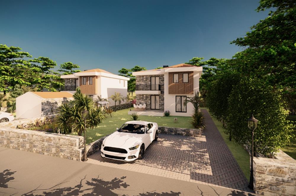 Datça Kızlanda 4+1 Müstakil Geniş Bahçeli Natamam Villa