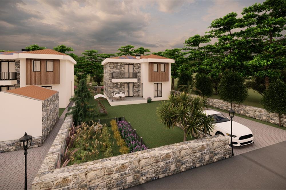 Datça Kızlanda 4+1 Müstakil Geniş Bahçeli Natamam Villa