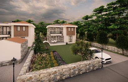 Datça Kızlanda 4+1 Müstakil Geniş Bahçeli Natamam Villa
