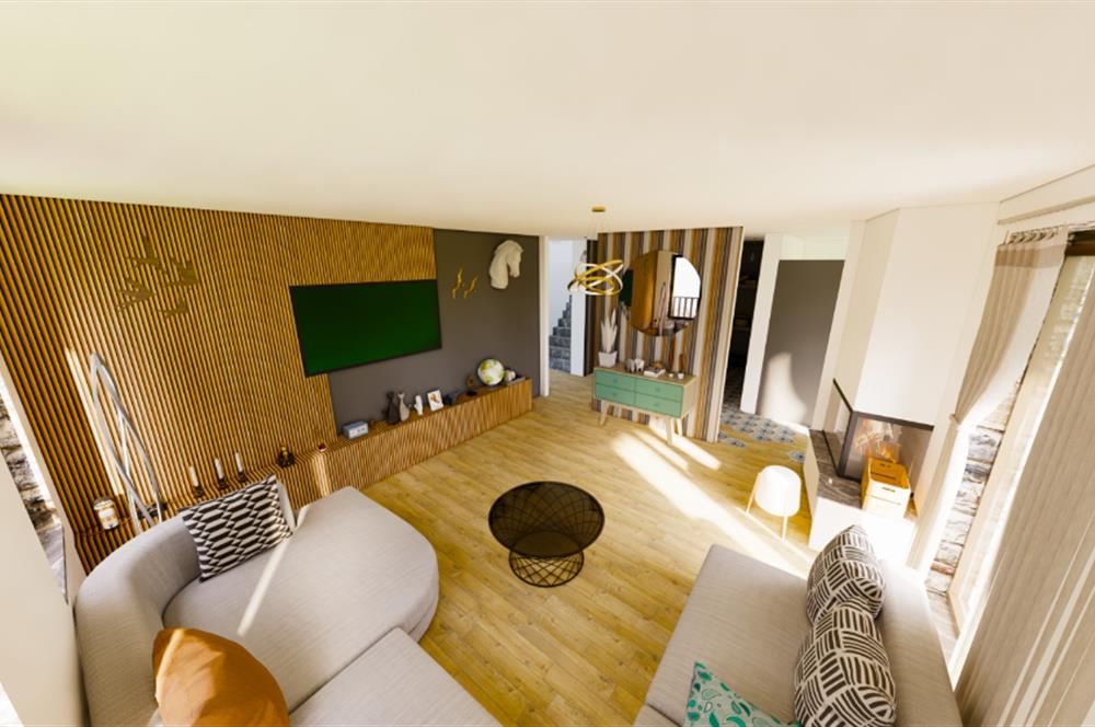 Datça Kızlanda 4+1 Müstakil Geniş Bahçeli Natamam Villa
