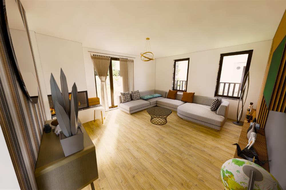 Datça Kızlanda 4+1 Müstakil Geniş Bahçeli Natamam Villa