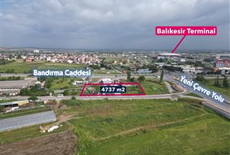 KARESİ YENİMAHALLE'DE 4736 m2 T1 TİCARİ İMARLI SATILIK ARSA - 2 - 34619