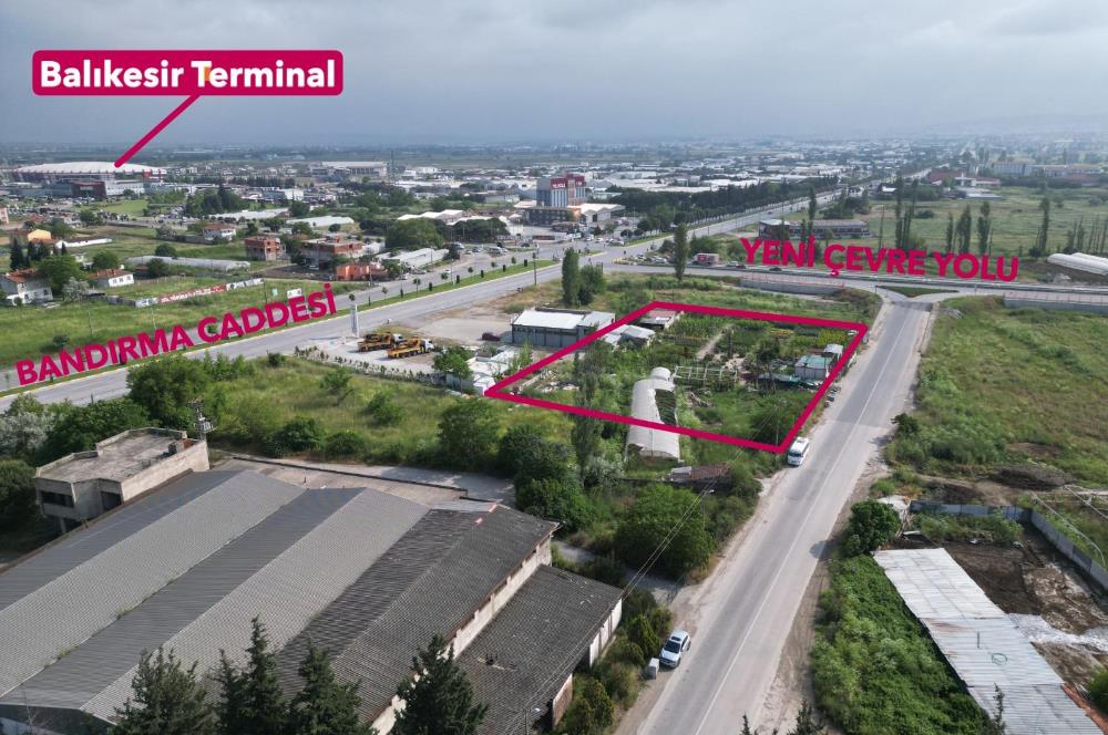 KARESİ YENİMAHALLE'DE 4736 m2 T1 TİCARİ İMARLI SATILIK ARSA