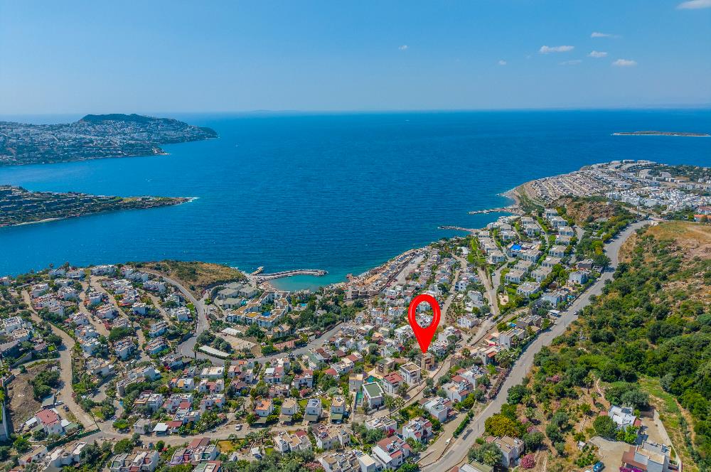 Gündoğan Küçükbük Deniz Manzaralı Özel Plajlı 5+1 Villa