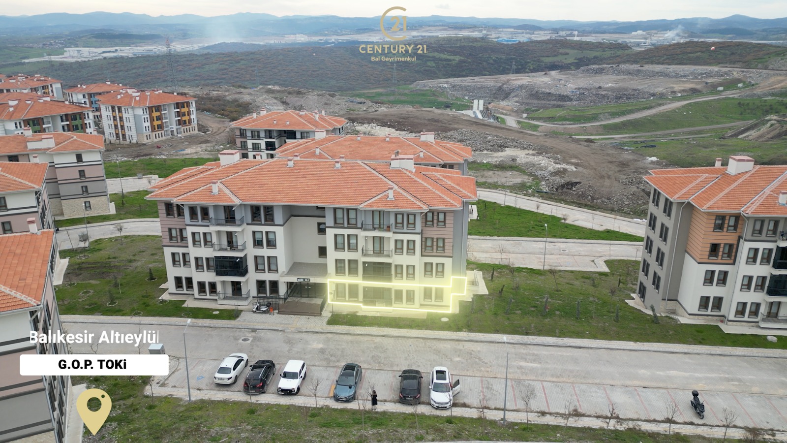 CENTURY21 BAL'DAN GAZİOSMANPAŞA MAH.TOKİ'DE SATILIK 3+1 DAİRE