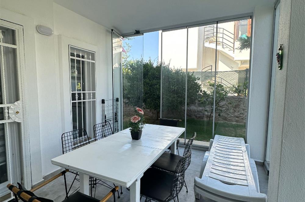 Yalıkavak Marina' da Havuzlu Sitede Eşyalı 2+2 Bahçe Katı Kiralık Daire
