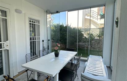 Yalıkavak Marina' da Havuzlu Sitede Eşyalı 2+2 Bahçe Katı Kiralık Daire