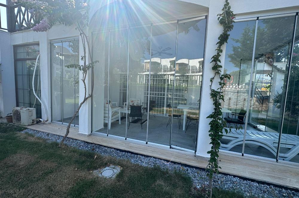 Yalıkavak Marina' da Havuzlu Sitede Eşyalı 2+2 Bahçe Katı Kiralık Daire