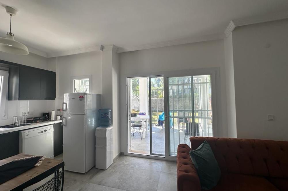 Yalıkavak Marina' da Havuzlu Sitede Eşyalı 2+2 Bahçe Katı Kiralık Daire