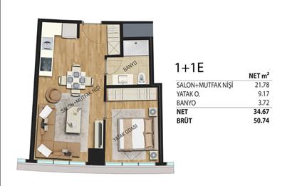 DELUXIA PARK'TA MERKEZİ VE PRESTİJLİ YAŞAM 1+1 KİRALIK DAİRE