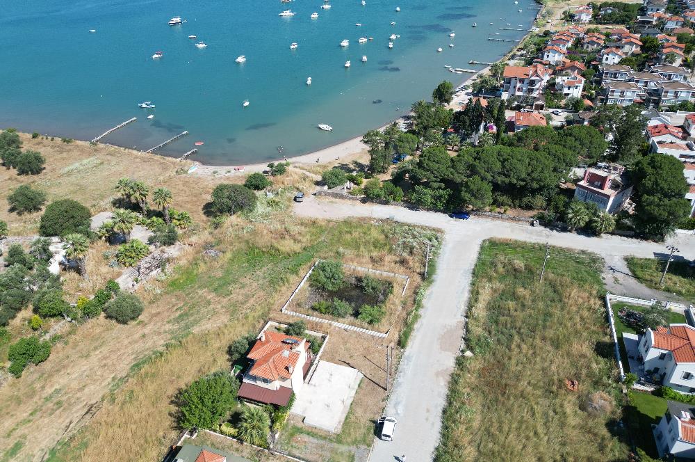 Cunda'da Denize 80 mt, Temeli Atılmış Villa Arsası