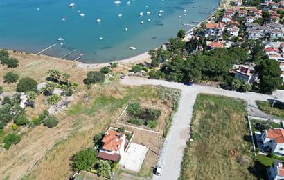 Cunda'da Denize 80 mt, Temeli Atılmış Villa Arsası