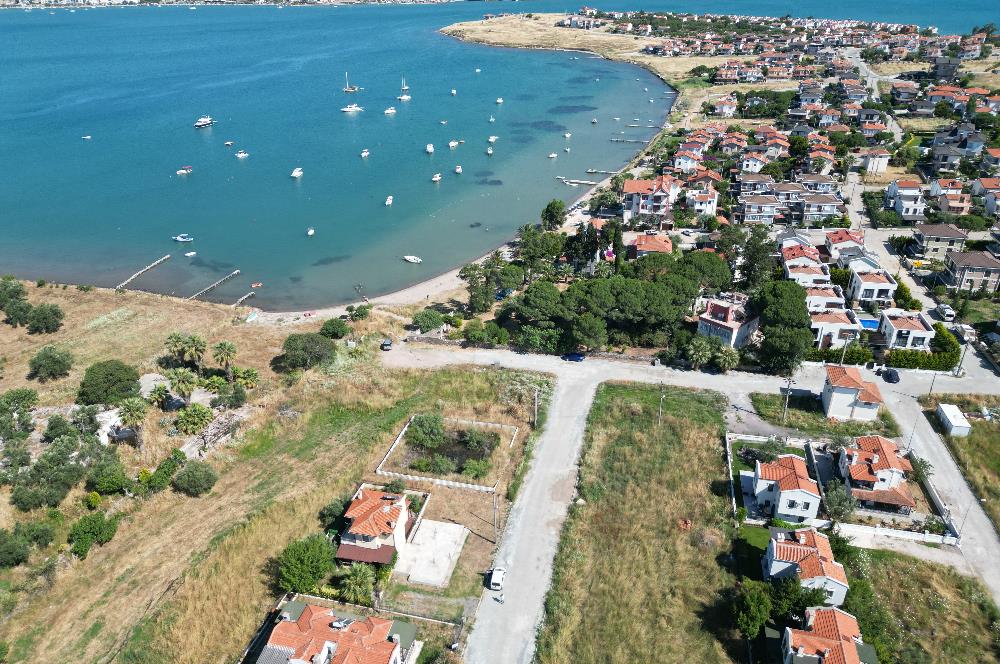Cunda'da Denize 80 mt, Temeli Atılmış Villa Arsası