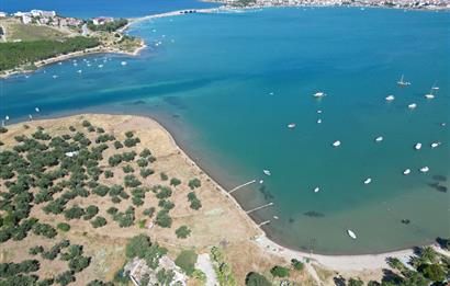 Cunda'da Denize 80 mt, Temeli Atılmış Villa Arsası