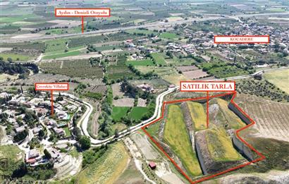 Pamukkale Kocadere'de Tel Örgüyle Çevrili Satılık Tarla