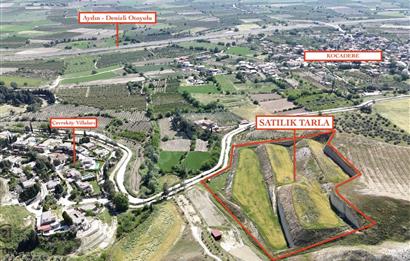 Pamukkale Kocadere'de Tel Örgüyle Çevrili Satılık Tarla
