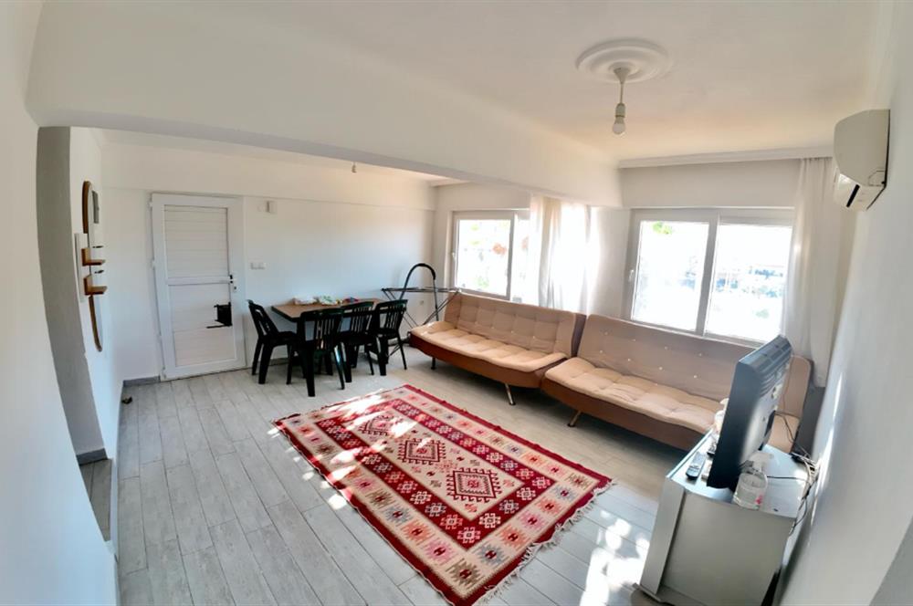 DATÇA CUMHURİYET MEYDANINDA YILLIK KİRALIK 2+1 EŞYALI DAİRE
