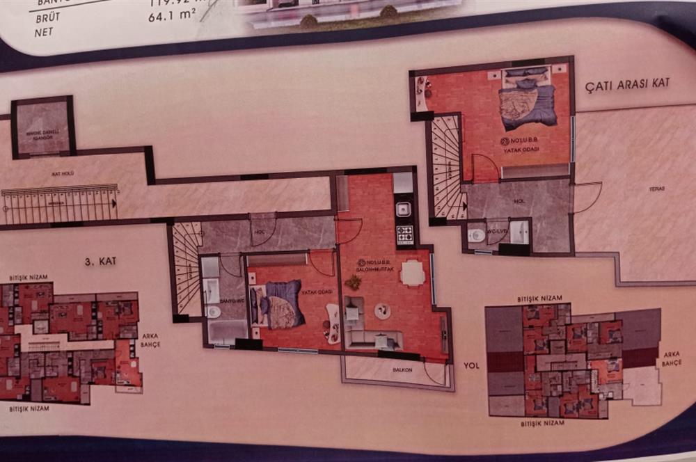 Century 21 Bal'dan Dumlupınar Mahallesinde Satılık 2+1 Teraslı Dubleks Daire