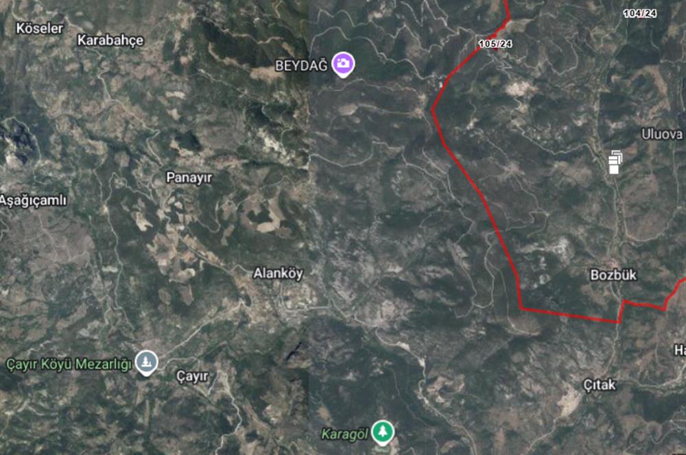 C21 Bal'dan Bigadiç Bozbük Mahallesinde Satılık Tarla