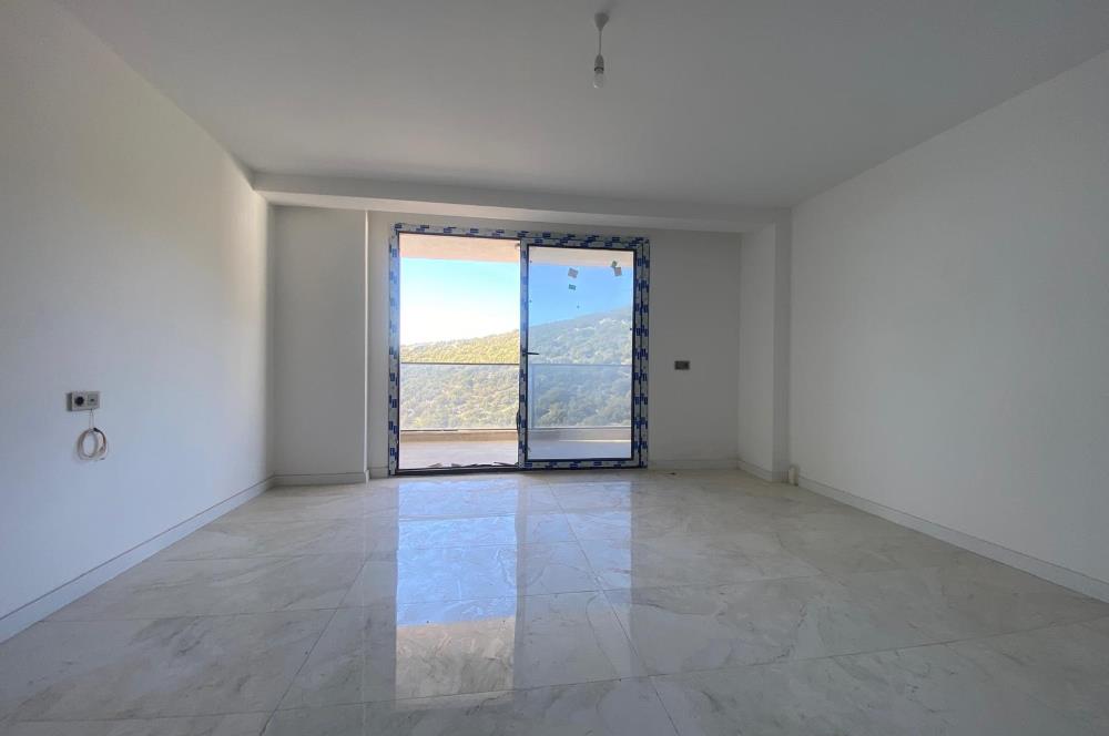 DİDİM/AKBÜK SKYLINE SITESI DENİZ VE DOĞA MANZARALI SATILIK 1+1