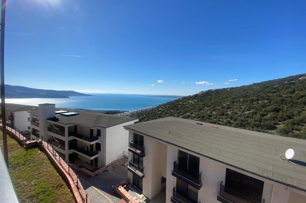 DİDİM/AKBÜK SKYLINE SITESI DENİZ VE DOĞA MANZARALI SATILIK 1+1
