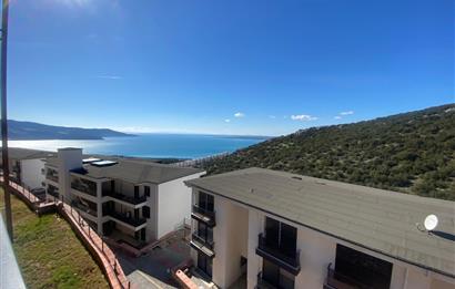 DİDİM/AKBÜK SKYLINE SITESI DENİZ VE DOĞA MANZARALI SATILIK 1+1