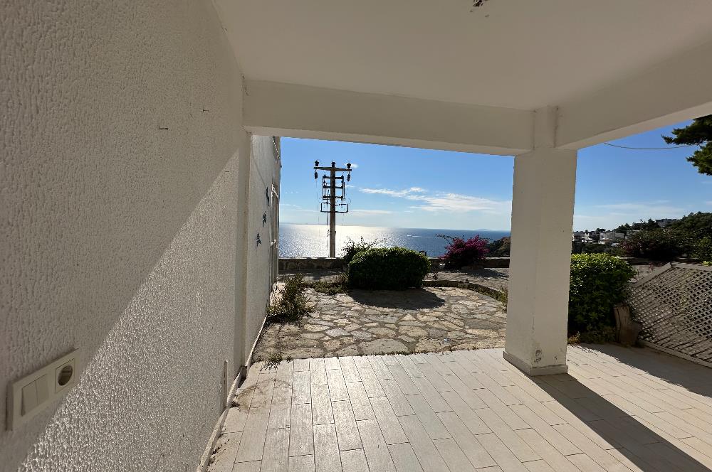 Bodrum Gündoğan Firdevs Evleri Manzaralı Bahçe Katı Satılık