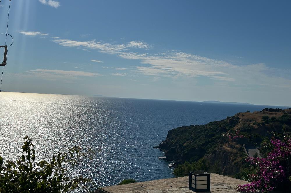 Bodrum Gündoğan Firdevs Evleri Manzaralı Bahçe Katı Satılık