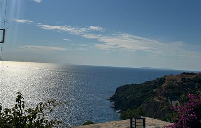 Bodrum Gündoğan Firdevs Evleri Manzaralı Bahçe Katı Satılık