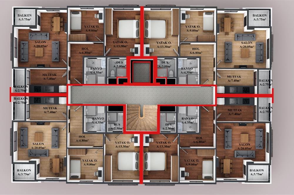 CENTURY21'DEN KUMBAŞI MAHALLESİNDE SATILIK  2+1  FIRSAT DAİRELER..!