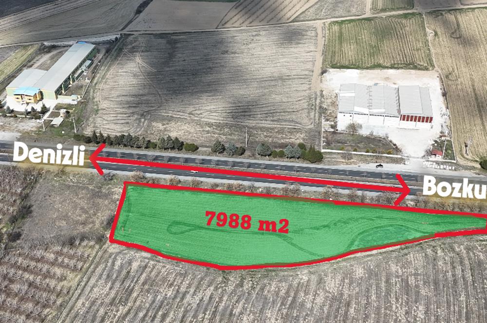 Denizli-Afyon Karayolu’na Komşu Bozkurt/Alikurt’ta 3 Adet Tarla SATILIKTIR.