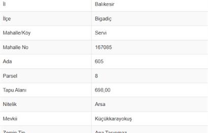 C21 Bal'dan Bigadiç Servi Mahallesinde Satılık (Kat Karşılığı) Arsa