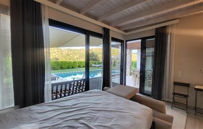 Bodrum Gündoğan'da Özel havuzlu Eşyalı Kiralık 4+1 Lüks Villa