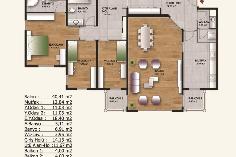 809 ETAP / 3+1 / CADDE ÜSTÜNDE MERKEZİ KONUMDA GİRİŞ KAT SATILIK