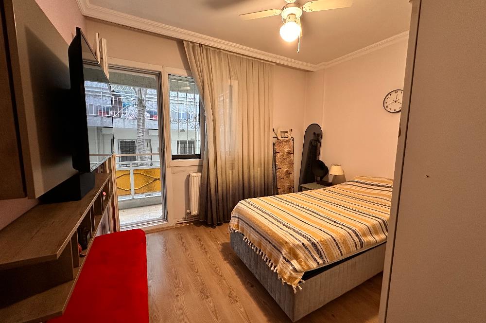 Alsancak’ta Merkezi Konumlu Yenilenmiş ve Eşyalı 2+1 Kiralık