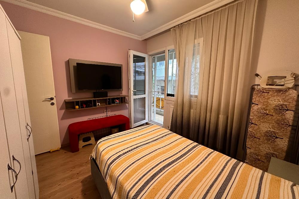 Alsancak’ta Merkezi Konumlu Yenilenmiş ve Eşyalı 2+1 Kiralık