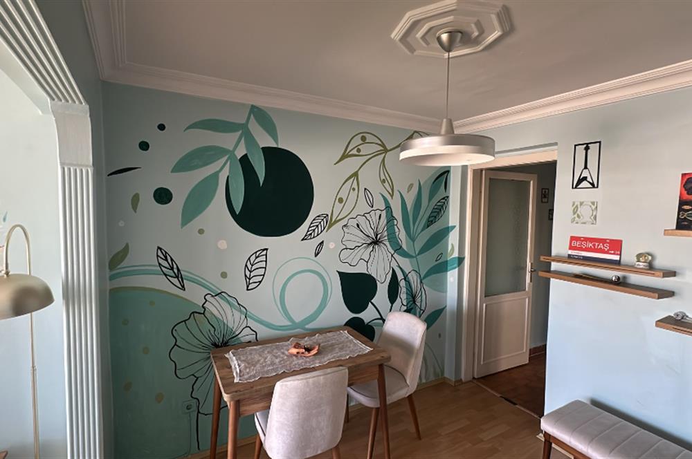 Beşiktaş Serencbey'de Deniz Manzaralı Teraslı Eşyalı 2+1 Kiralık