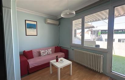 Beşiktaş Serencbey'de Deniz Manzaralı Teraslı Eşyalı 2+1 Kiralık