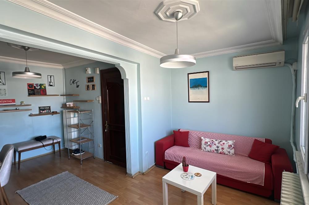 Beşiktaş Serencbey'de Deniz Manzaralı Teraslı Eşyalı 2+1 Kiralık