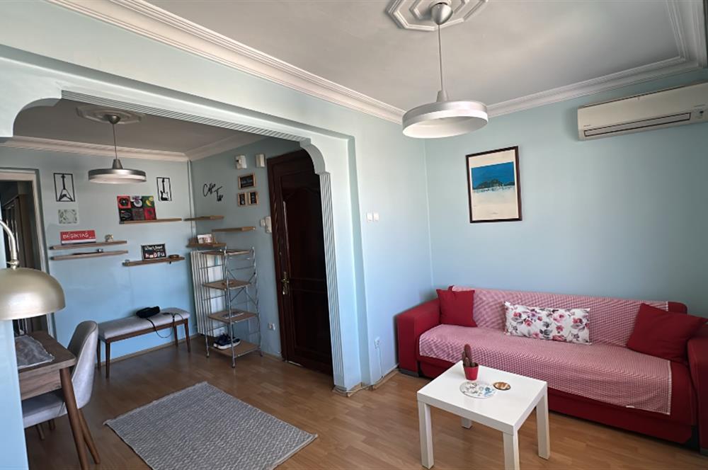 Beşiktaş Serencbey'de Deniz Manzaralı Teraslı Eşyalı 2+1 Kiralık