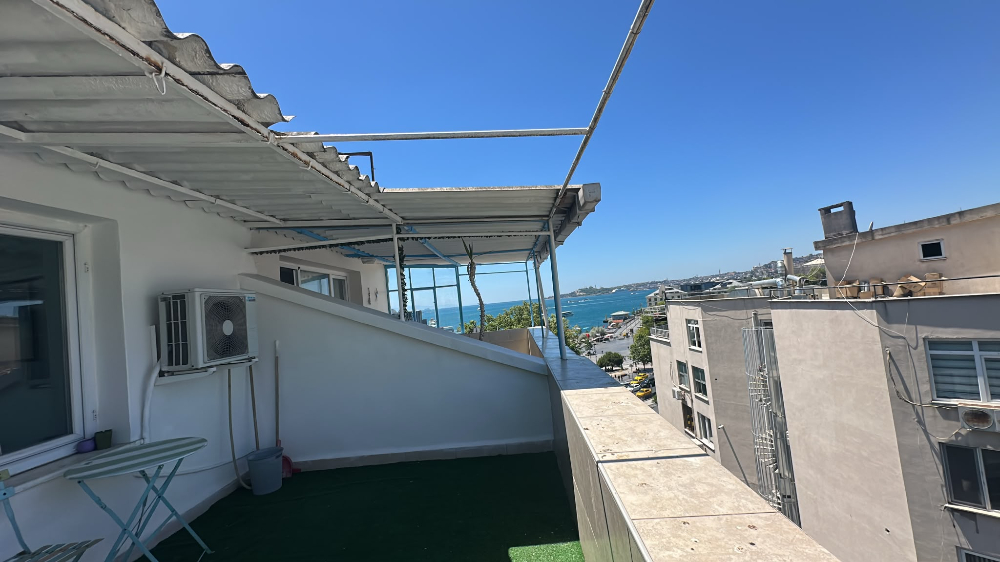 Beşiktaş Serencbey'de Deniz Manzaralı Teraslı Eşyalı 2+1 Kiralık