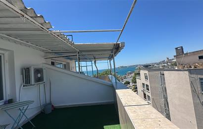 Beşiktaş Serencbey'de Deniz Manzaralı Teraslı Eşyalı 2+1 Kiralık