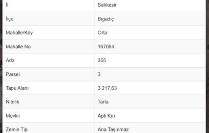 C21 LOCA'DAN BİGADİÇ ORTA MAHALLE'DE SATILIK ARSA