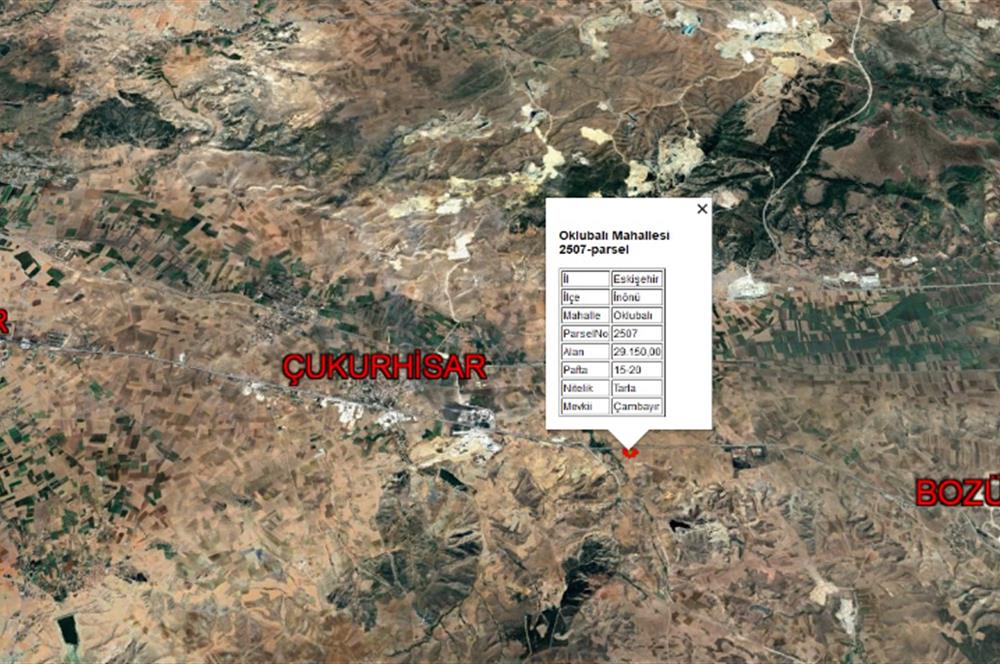 ESKİŞEHİR-BURSA YOLUNDA 29.150 m2 SATILIK TARLA